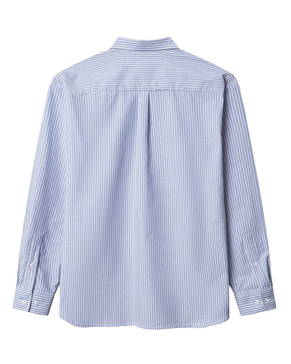 GABBA | SVEN REG CREST LS Hemd | Blue Stripe