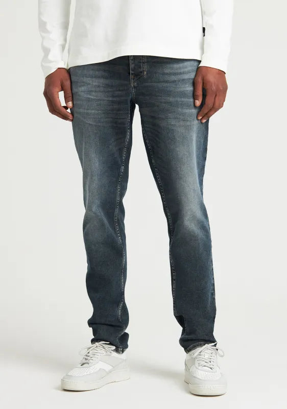 CHASIN | Evan Dirt Jeans | D20 MID BLUE DENIM