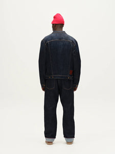 GABBA | Noah Self - Loose Straight Leg Jeans | Dark Blue Denim