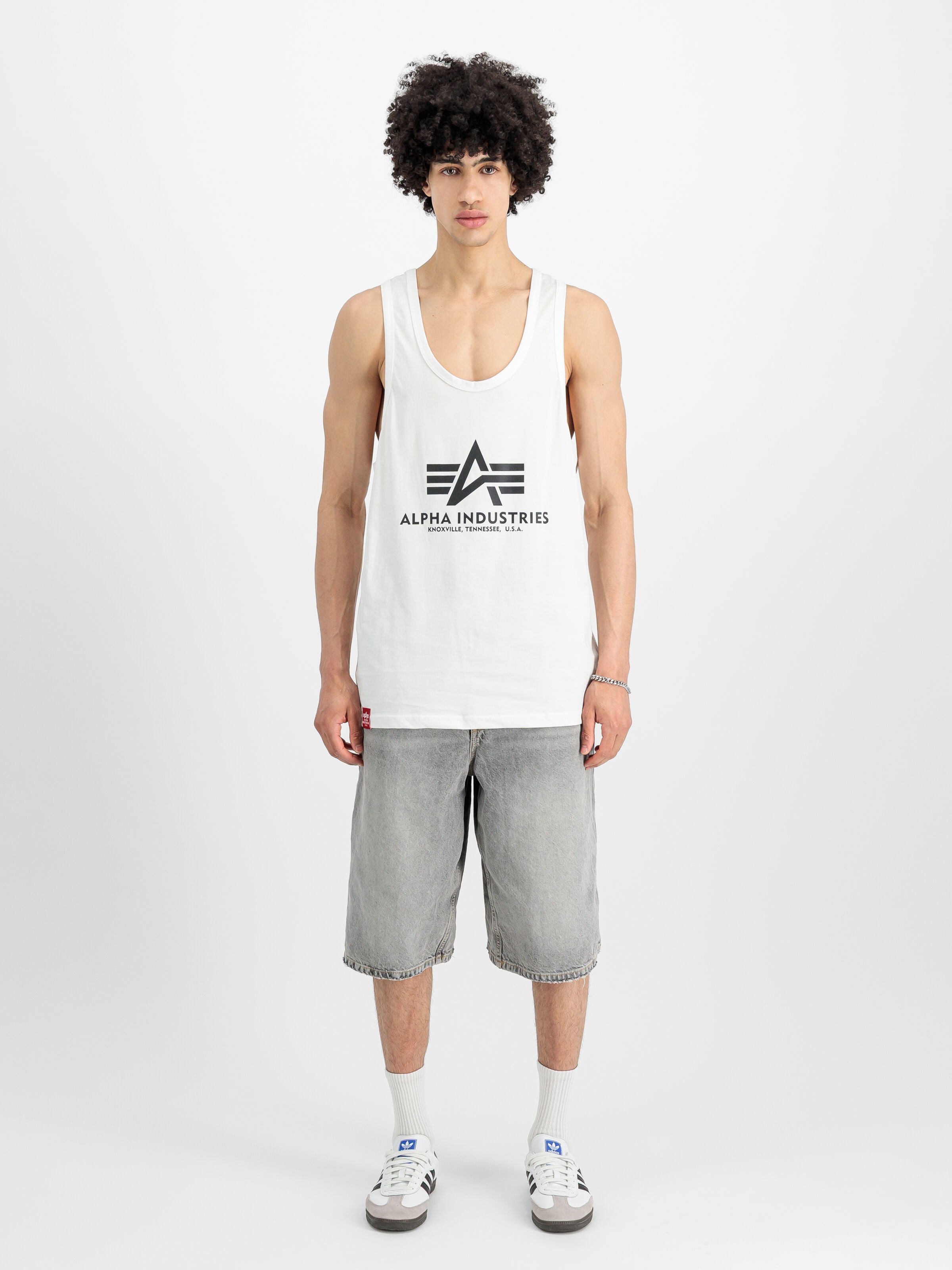 Alpha Industries | Small Logo Tank  | 09 white