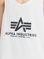 Load image into Gallery viewer, Alpha Industries | Small Logo Tank  | 09 white
