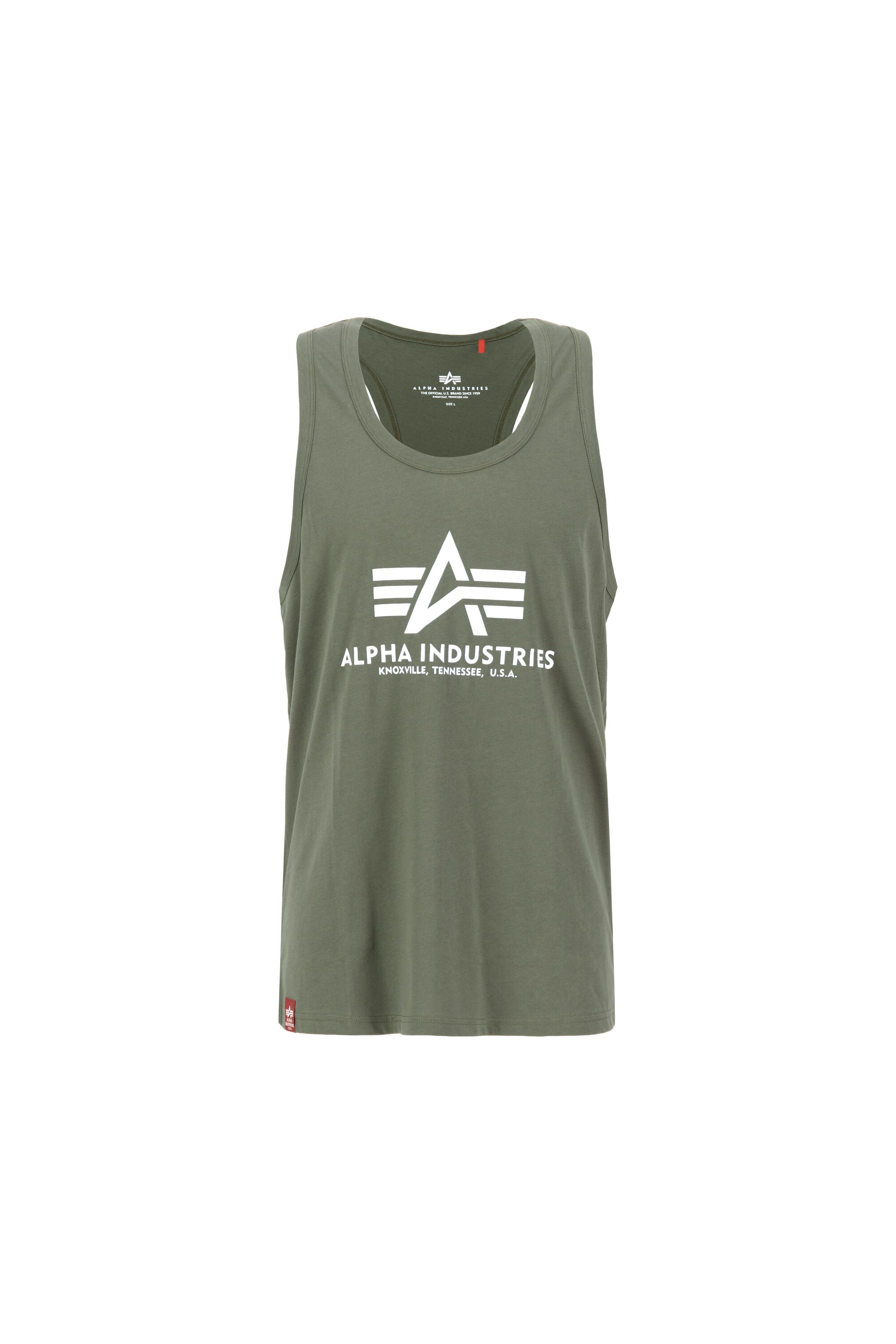 Alpha Industries | Small Logo Tank  | 142 dark olive