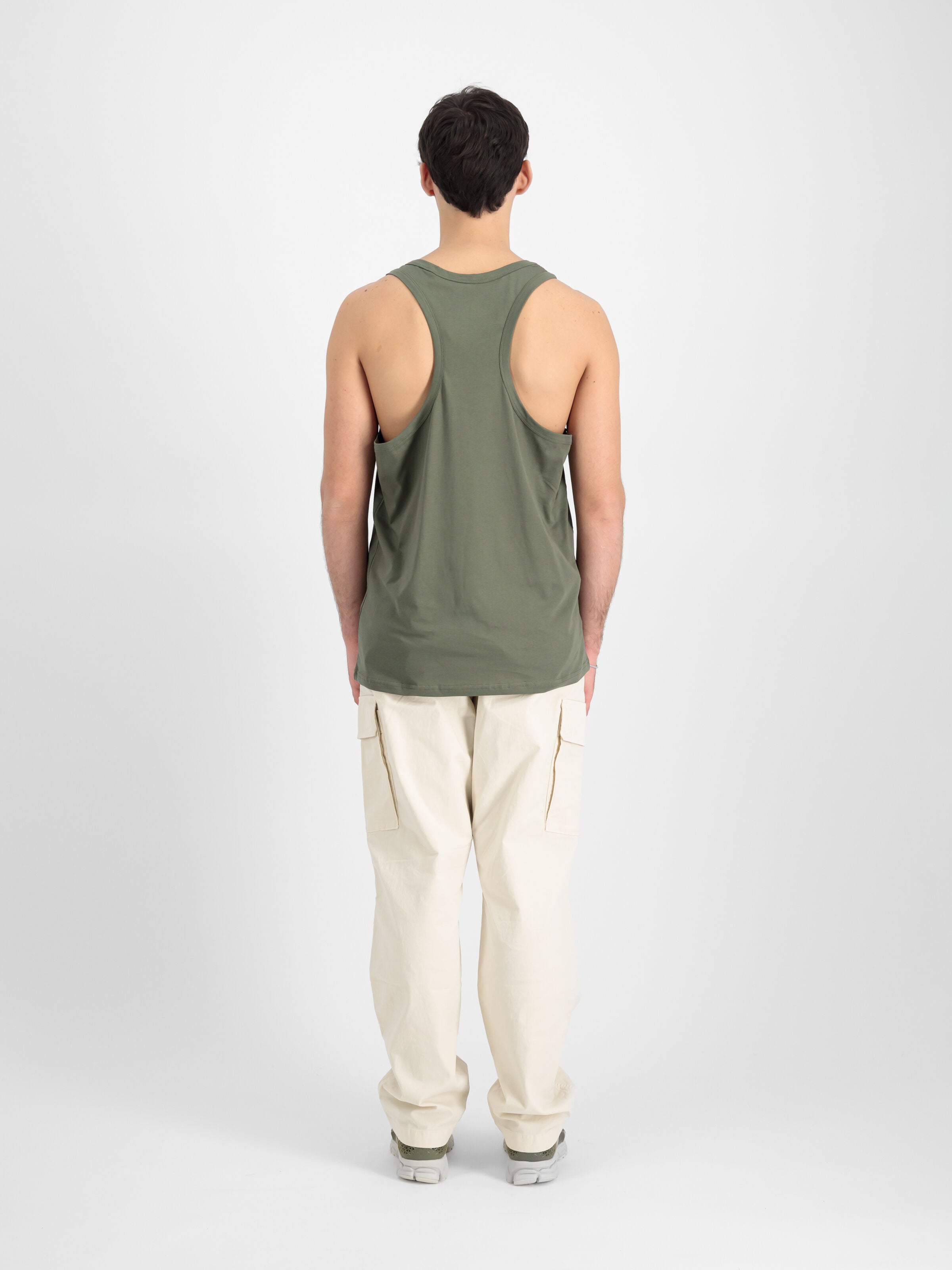 Alpha Industries | Small Logo Tank  | 142 dark olive