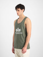 Load image into Gallery viewer, Alpha Industries | Small Logo Tank  | 142 dark olive
