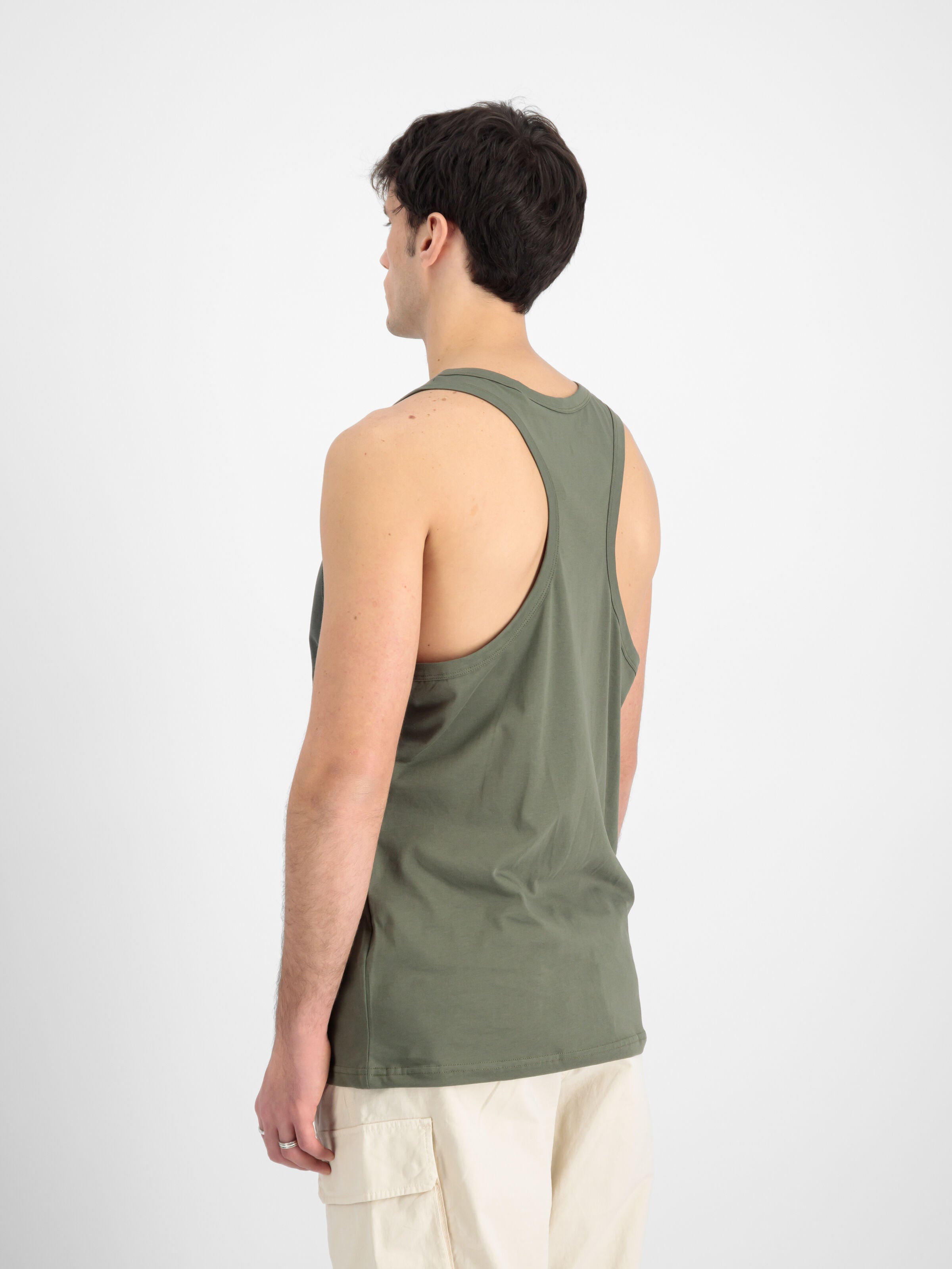 Alpha Industries | Small Logo Tank  | 142 dark olive
