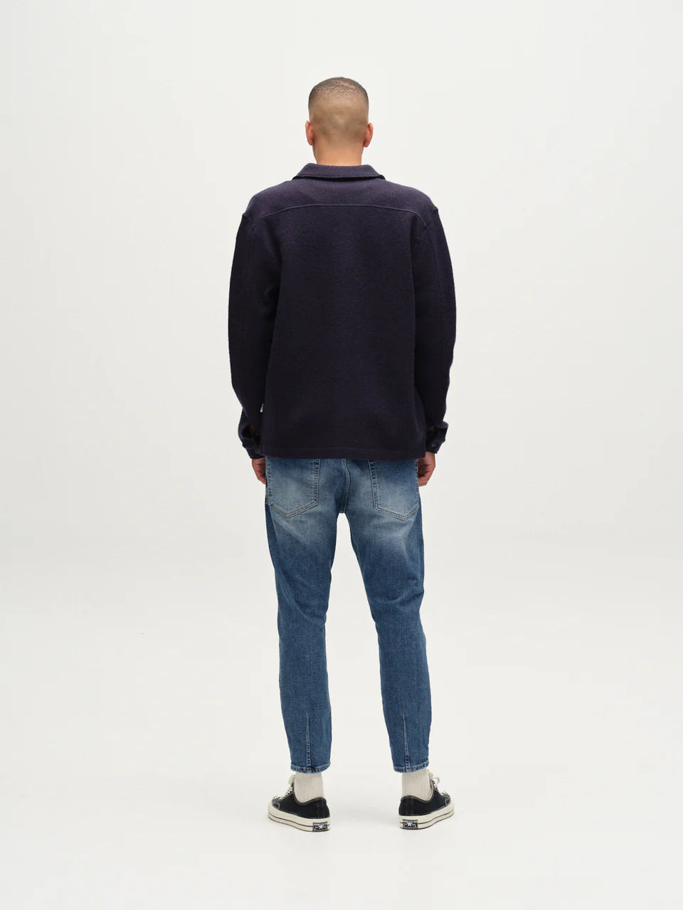 GABBA | Alex Cros - Relaxed Tapered Fit Jeans | Mid Blue Denim