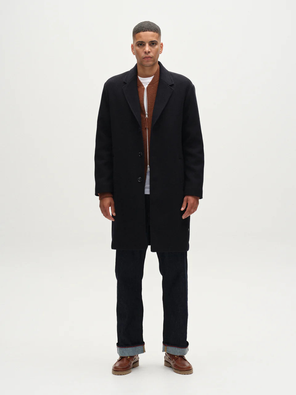 GABBA | LEEDS DRIFT Mantel | Navy