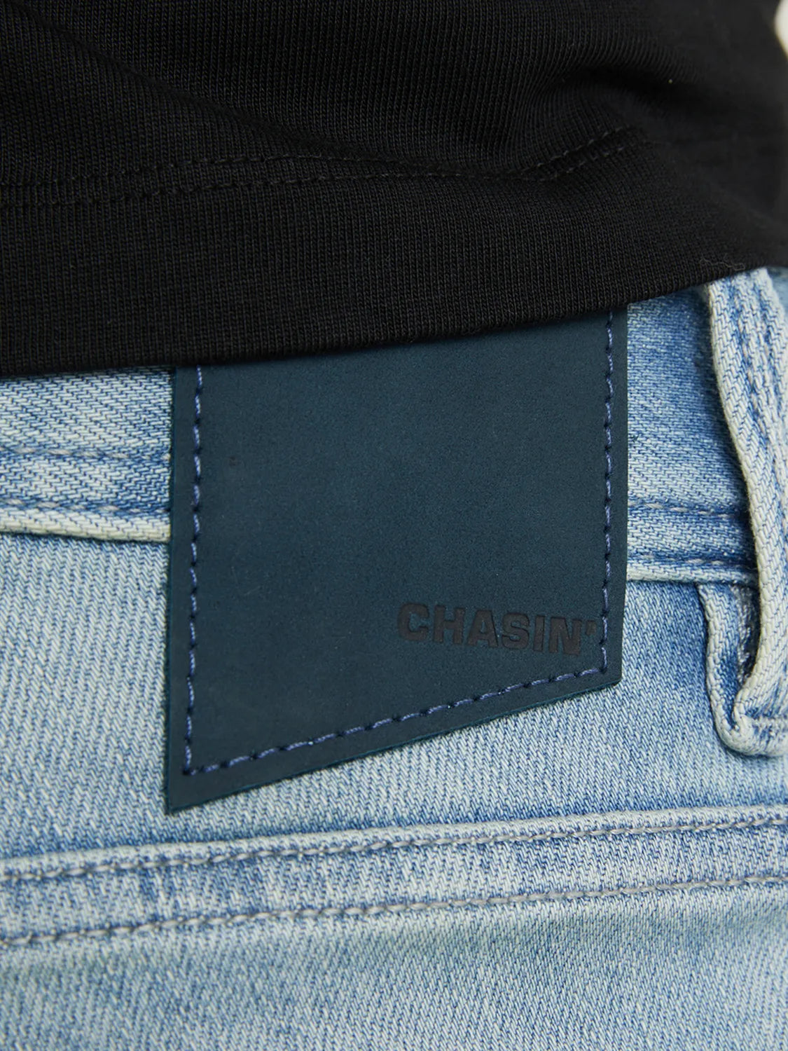 CHASIN | EGO.S Cannes Kurze Hose | D22 MID BLUE REPAIRED