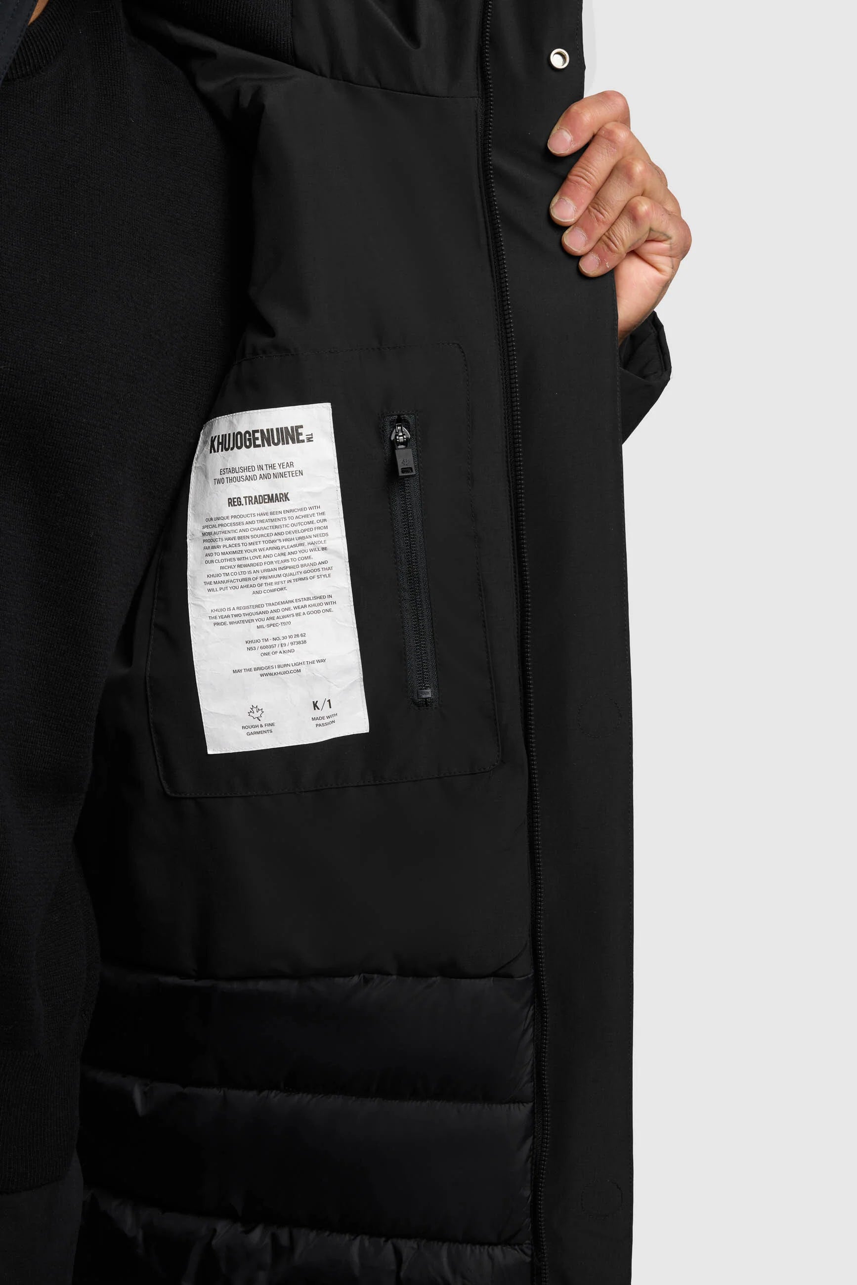 Khujo | Mantel FOGG | 200 black