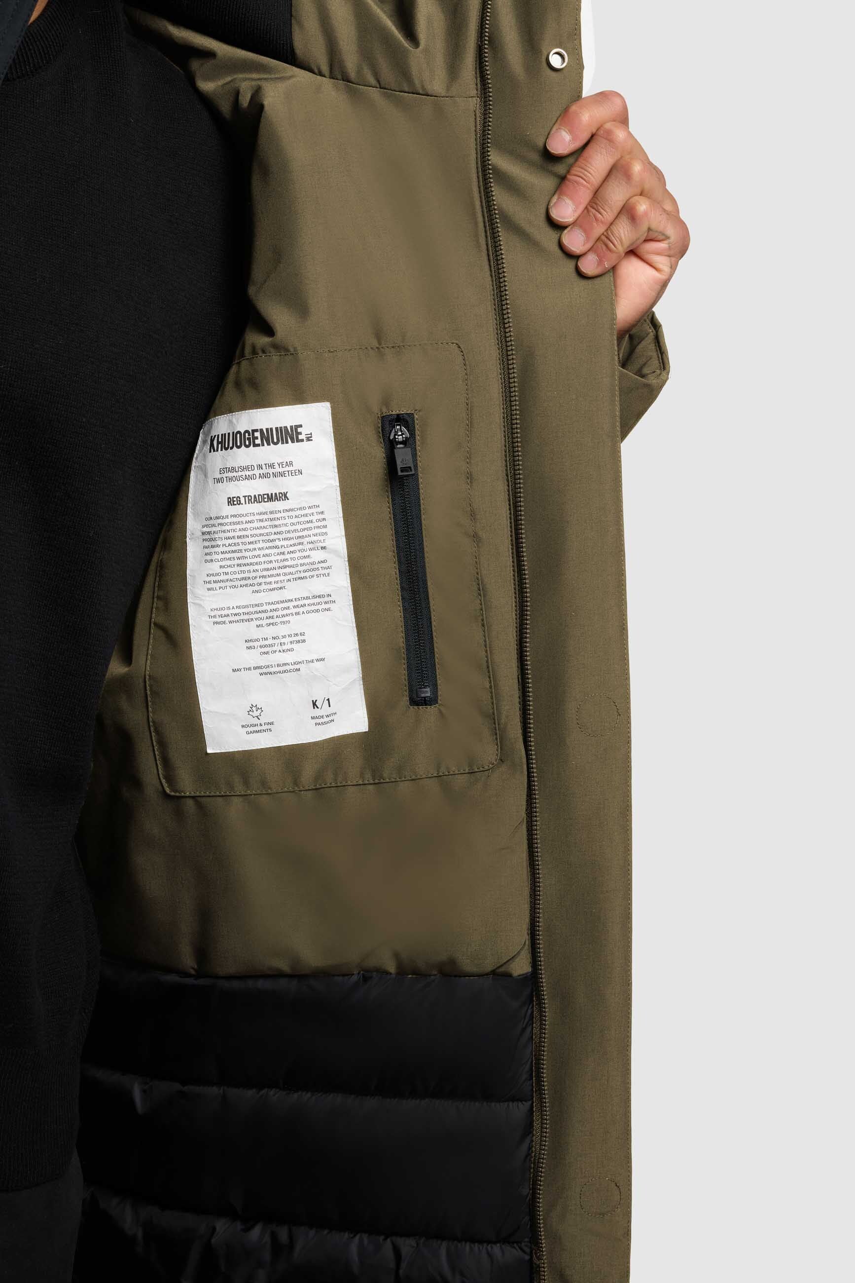 Khujo | Mantel FOGG | 338 green