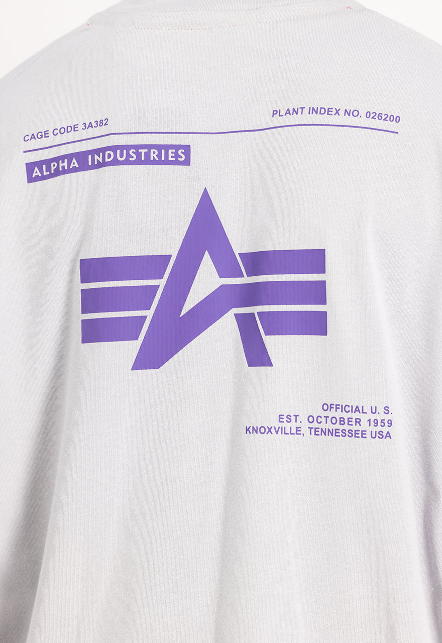 Alpha Industries | Logo BP T  | 666 pastel grey