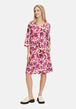 Lade das Bild in den Galerie-Viewer, Cartoon | Sommerkleid mit Muster | 1838 Cream/Dark Pink
