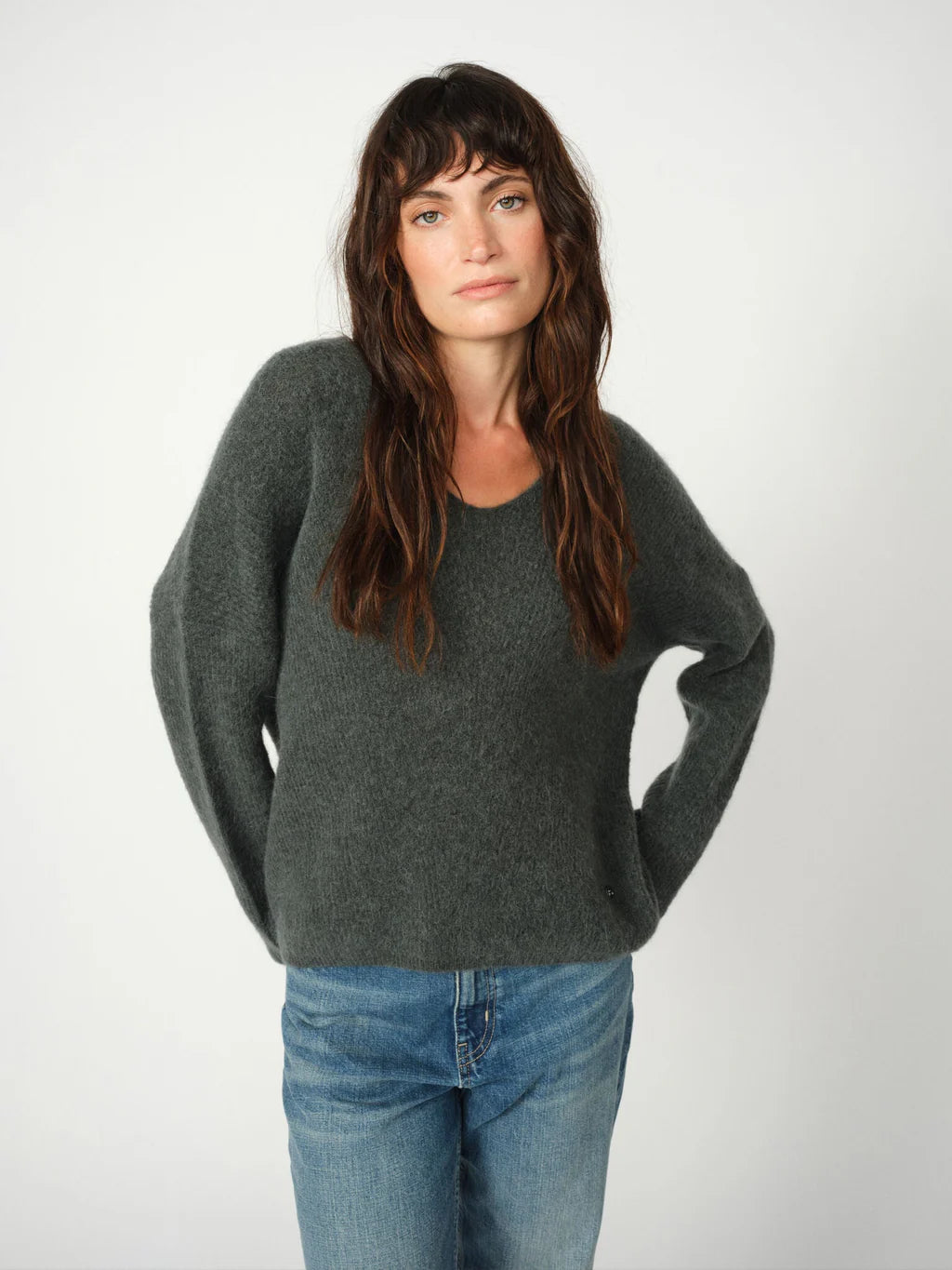 Mos Mosh | Thora V-Neck Strick | 836 Urban Chic
