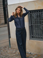Load image into Gallery viewer, Mos Mosh | MMDara Deluxe Jeans - Wide Fit | 447 Dark Blue
