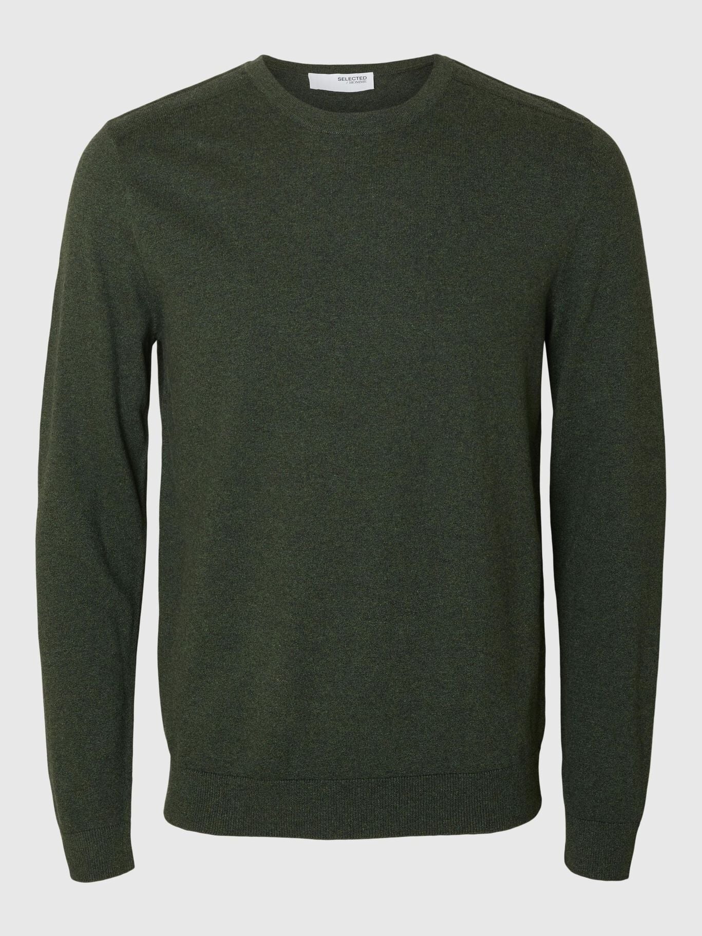 SELECTED | LANGARM STRICKPULLOVER BERG | Forest Night