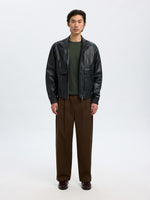 Load image into Gallery viewer, SELECTED | LANGARM STRICKPULLOVER BERG | Forest Night
