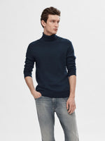 Lade das Bild in den Galerie-Viewer, SELECTED | ROLLKRAGEN PULLOVER | Navy blazer
