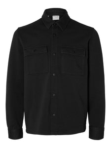 SELECTED | KLASSISCHES OVERSHIRT | Black