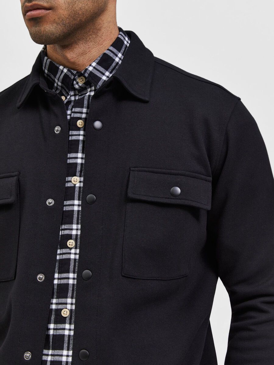 SELECTED | KLASSISCHES OVERSHIRT | Black