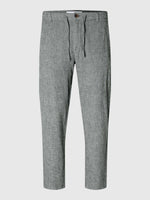 Lade das Bild in den Galerie-Viewer, SELECTED | SLIM FIT TAPERED LINEN HOSE | Skycaptain Oatmeal
