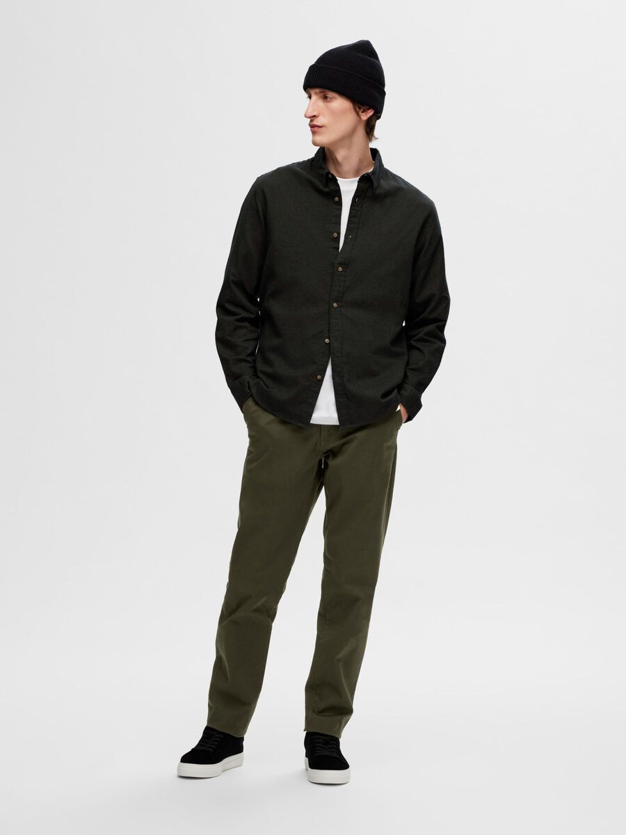 SELECTED | FLEX CHINO - Slim Fit | Forest night