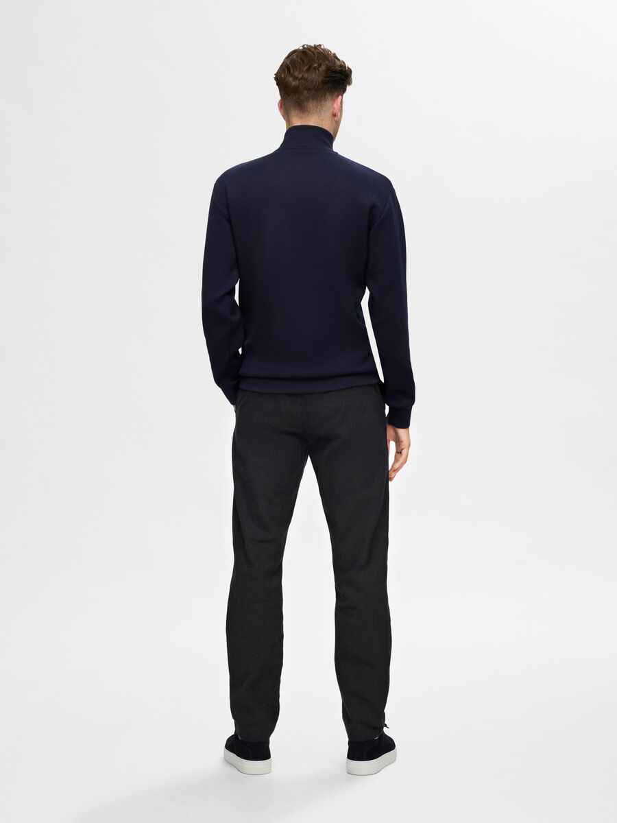 SELECTED | SLIM FIT BRUSHED CHINO | Black