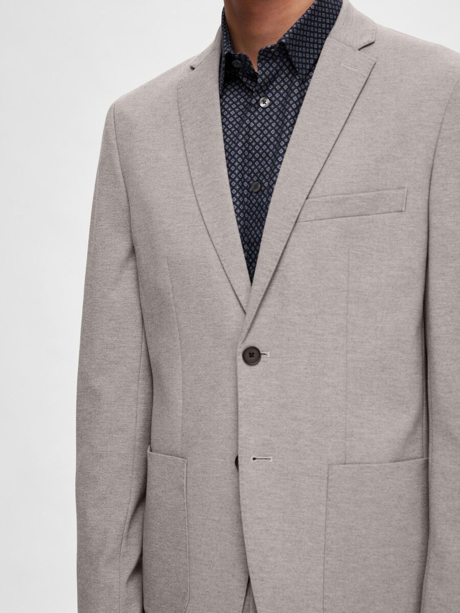 SELECTED | BLAZER - Slim Fit | Light grey melange