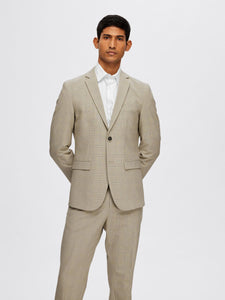 SELECTED | BLAZER - Slim Fit | Sand Check