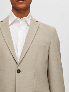 SELECTED | BLAZER - Slim Fit | Sand Check