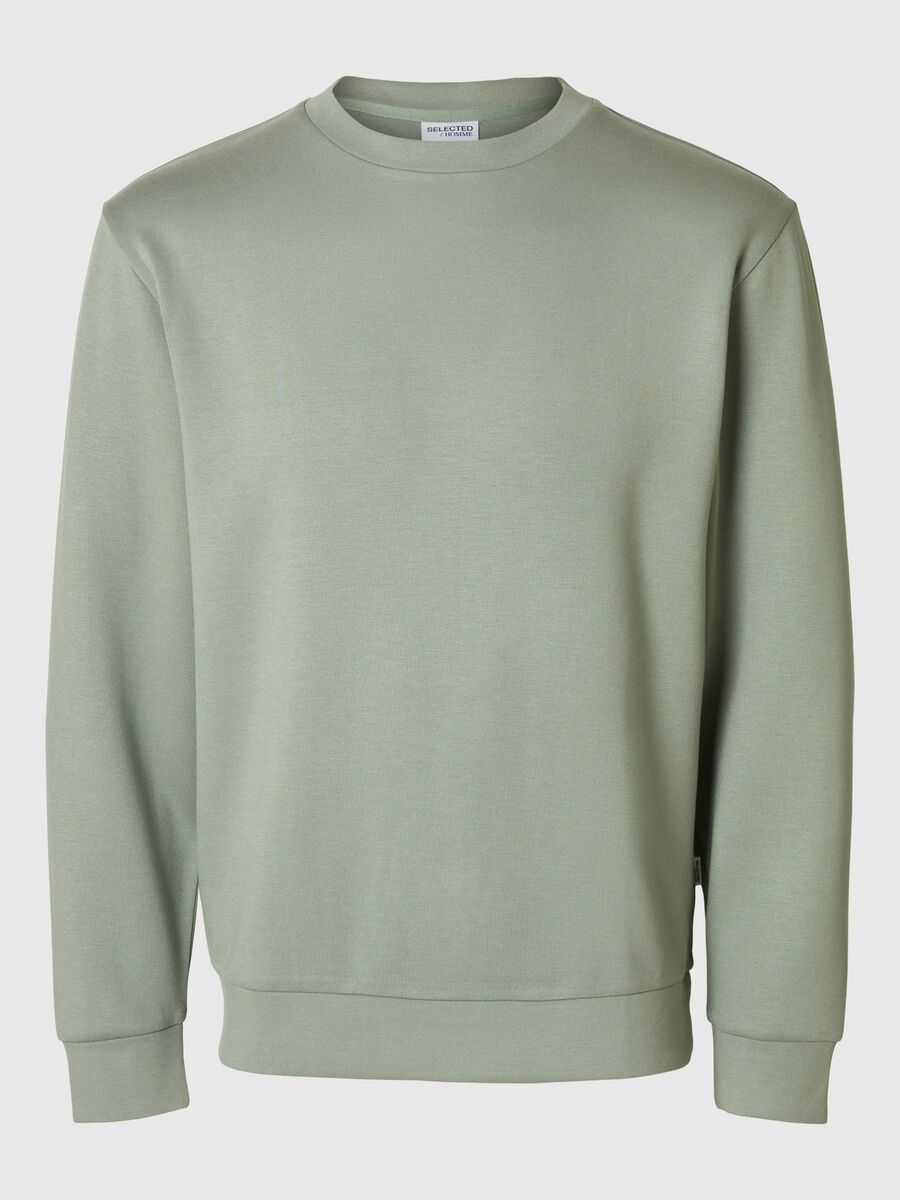 SELECTED | LONG SLEEVE SWEATSHIRT | Vetiver