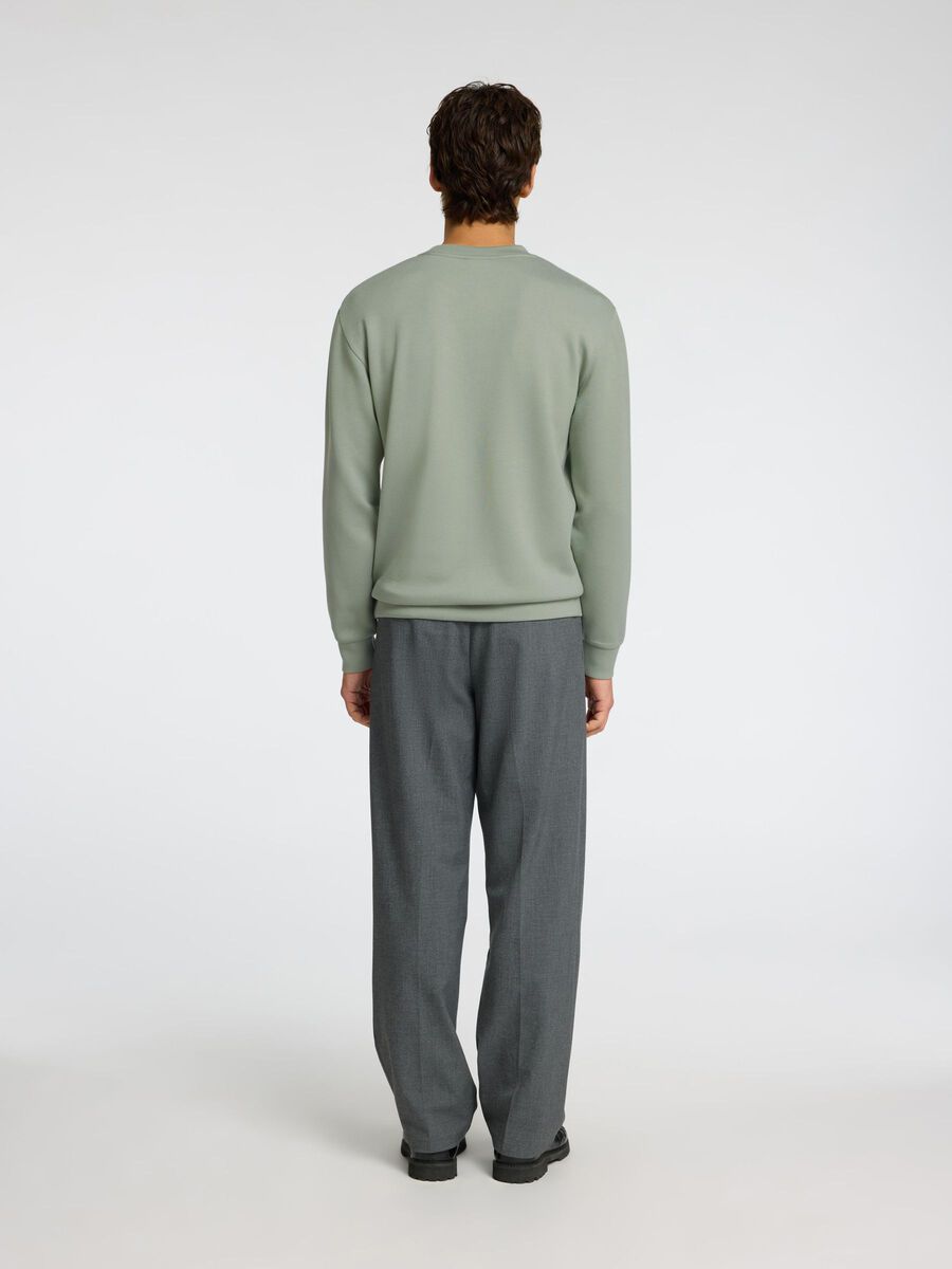 SELECTED | LONG SLEEVE SWEATSHIRT | Vetiver