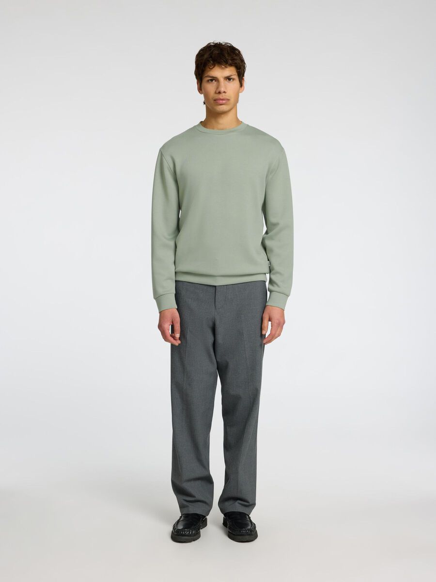 SELECTED | LONG SLEEVE SWEATSHIRT | Vetiver