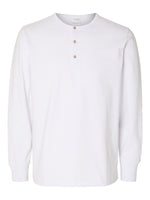 Lade das Bild in den Galerie-Viewer, SELECTED | LANGÄRMELIGES HENLEY T-SHIRT| BRIGHT WHITE
