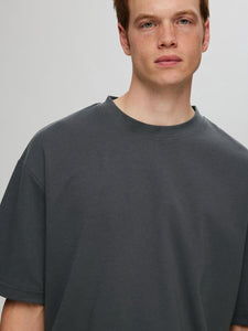 SELECTED | OVERSIZED KURZARM T-SHIRT | Asphalt