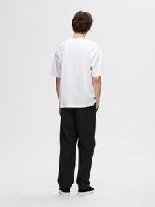 SELECTED | OVERSIZED KURZARM T-SHIRT | Bright white