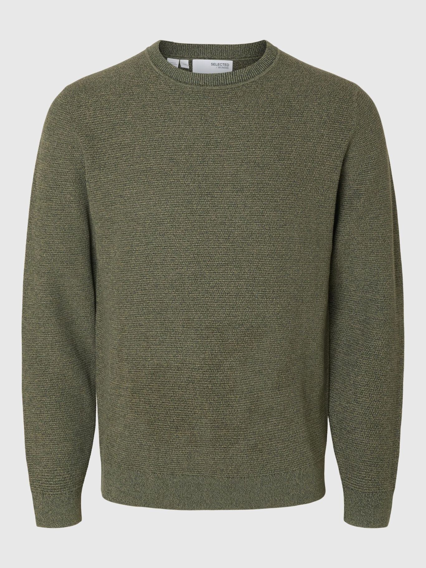 SELECTED | PULLOVER ROSS MIT RUNDHALSAUSSCHNITT | Deep Forest