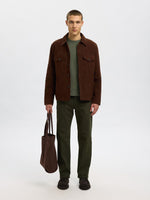 Lade das Bild in den Galerie-Viewer, SELECTED | PULLOVER ROSS MIT RUNDHALSAUSSCHNITT | Deep Forest
