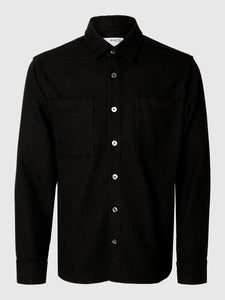 SELECTED | TWILL OVERSHIRT | Black