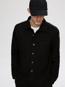 SELECTED | TWILL OVERSHIRT | Black