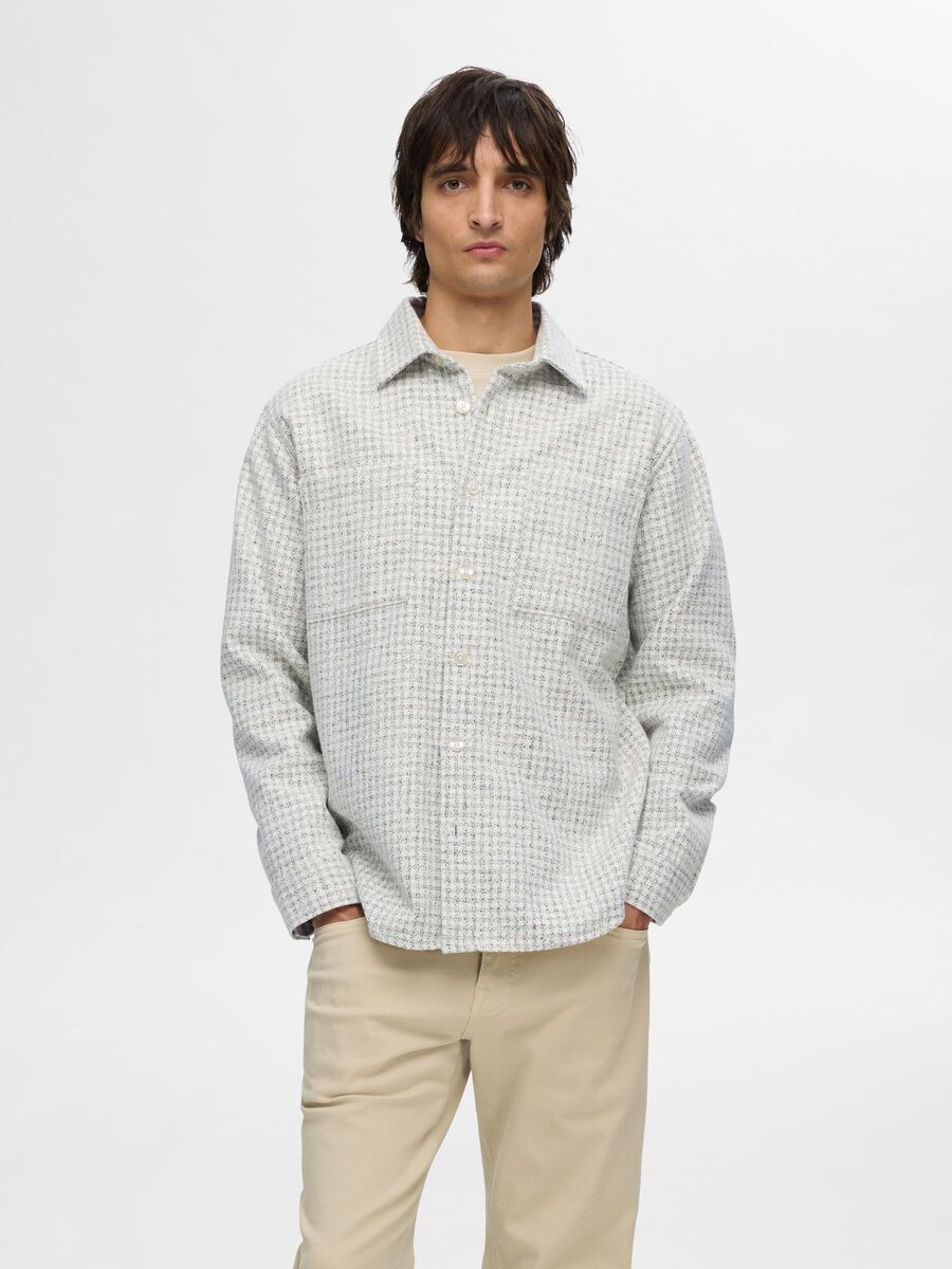 SELECTED | TWILL OVERSHIRT | Egret