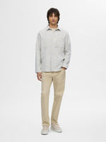 Lade das Bild in den Galerie-Viewer, SELECTED | TWILL OVERSHIRT | Egret
