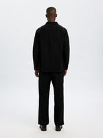 Lade das Bild in den Galerie-Viewer, SELECTED | LEINENMIX OVERSHIRT Brody Sun | Black
