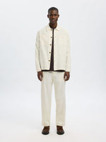 Lade das Bild in den Galerie-Viewer, SELECTED | LEINENMIX OVERSHIRT Brody Sun | Cloud dancer
