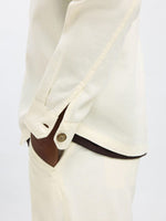 Lade das Bild in den Galerie-Viewer, SELECTED | LEINENMIX OVERSHIRT Brody Sun | Cloud dancer
