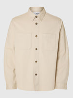 Lade das Bild in den Galerie-Viewer, SELECTED | REGULAR FIT TWILL OVERSHIRT Travis | Oatmeal
