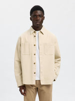 Lade das Bild in den Galerie-Viewer, SELECTED | REGULAR FIT TWILL OVERSHIRT Travis | Oatmeal
