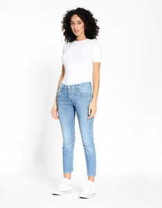 GANG | 94Amelie Cropped - Relaxed Fit | 7745 soft midblue
