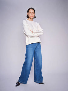Mos Mosh | MMDara Deluxe Jeans - Wide Fit | 493 Mid Blue