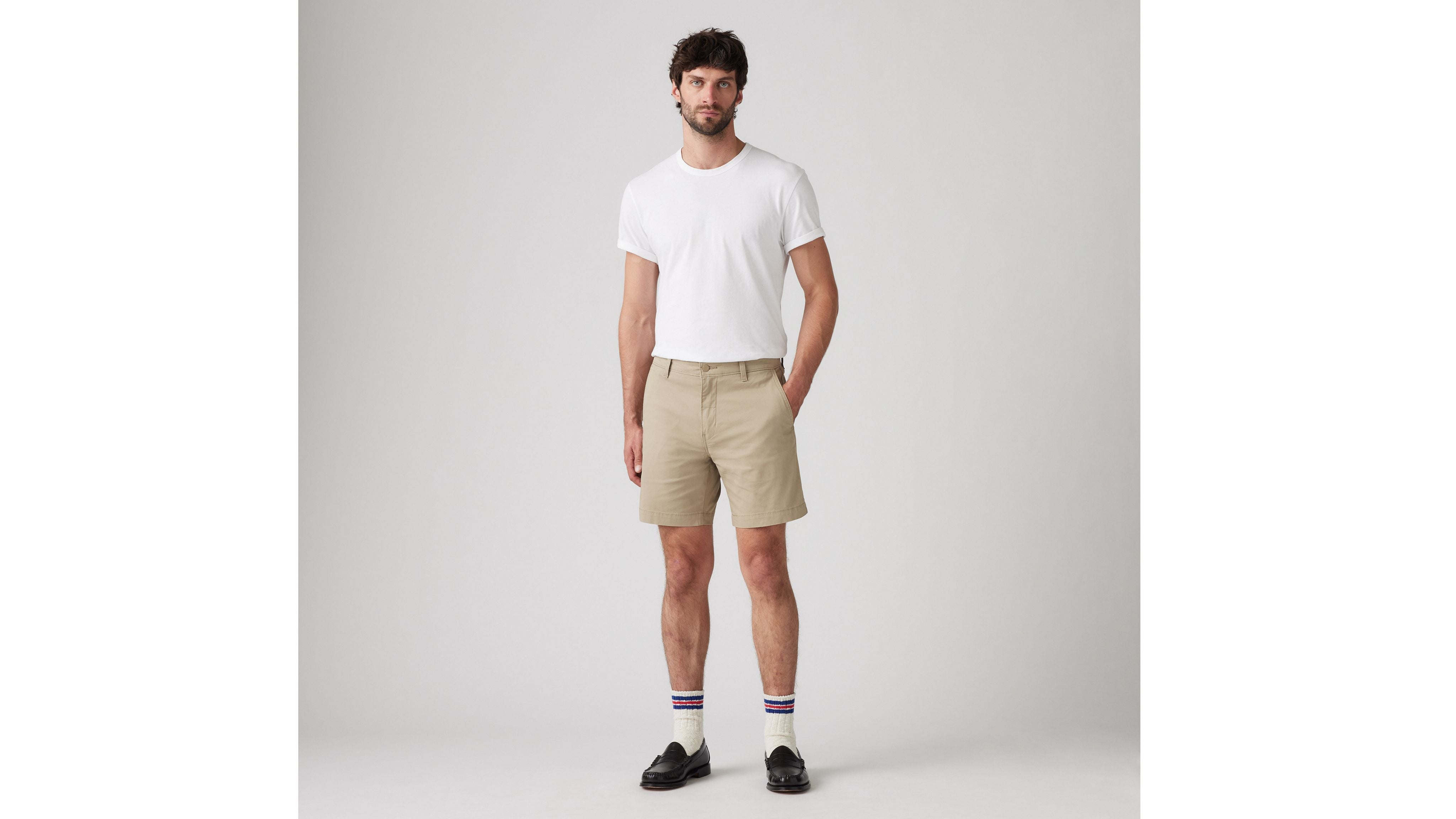 Levis | Chino Standard Cotton Linen Shorts | 0008 microsand