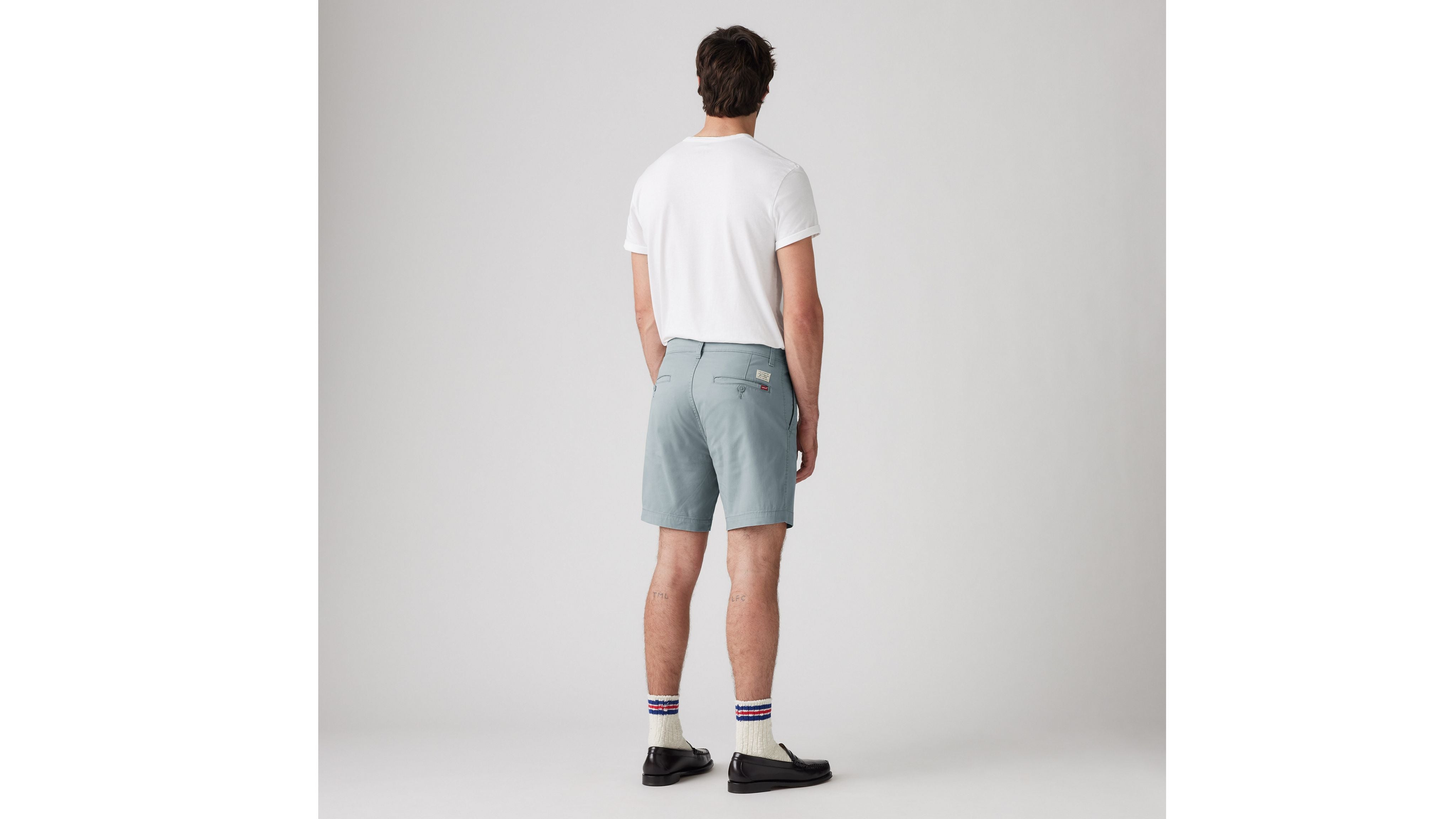 Levis | Chino Standard Cotton Linen Shorts | 0080 Steam blue